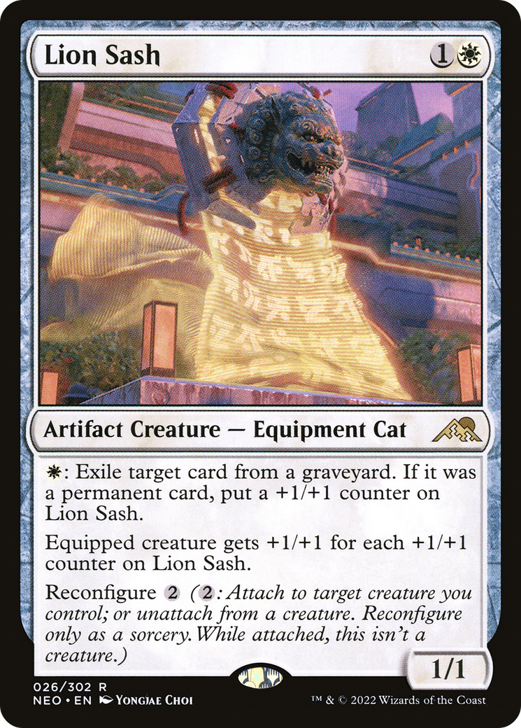 Lion Sash (NEO-026)  Foil - Kamigawa: Neon Dynasty