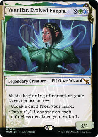 Vannifar, Evolved Enigma (Showcase) (Invisible Ink) (MKM-389)  Foil - Murders at Karlov Manor: (Showcase)