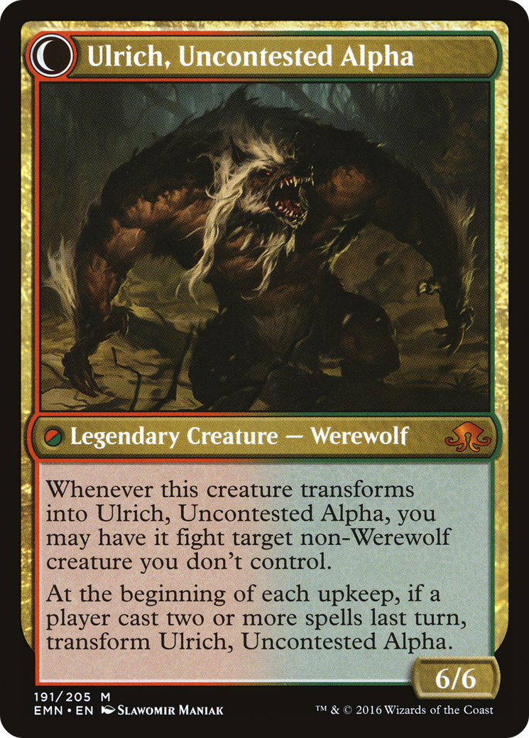 Ulrich of the Krallenhorde (EMN-191) - Eldritch Moon: (Double Faced Transform)