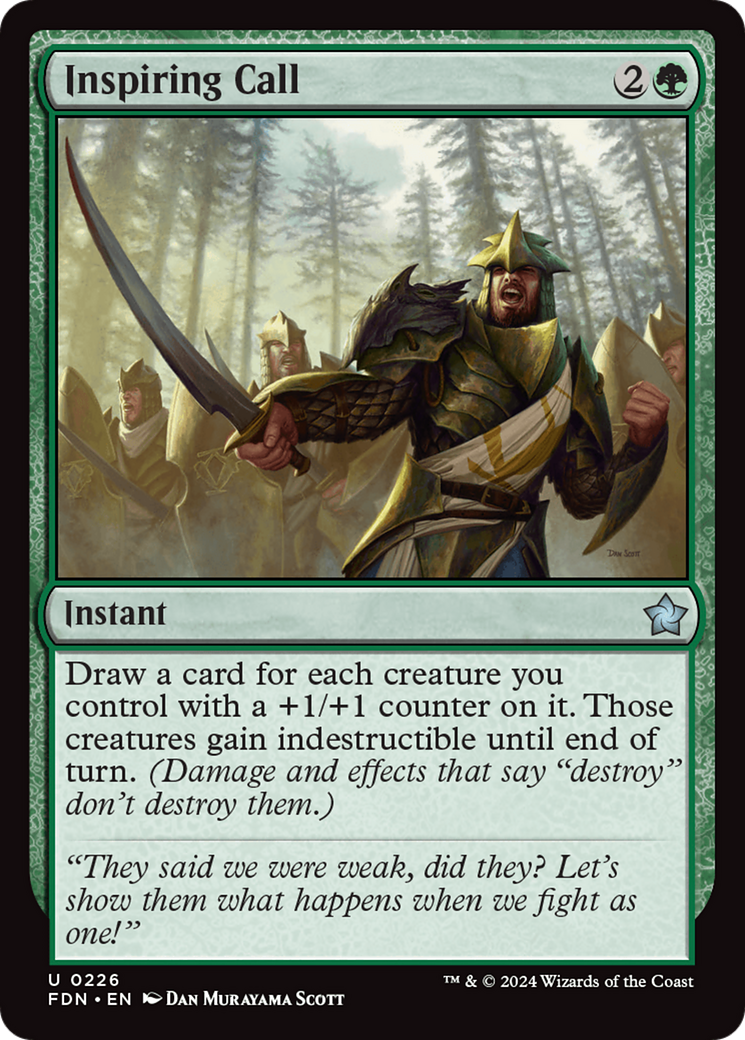 Inspiring Call (FDN-226)  Foil - Foundations