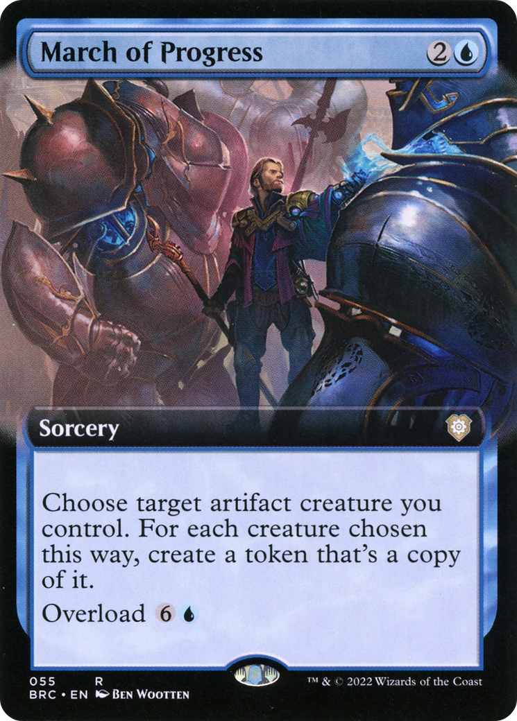 March of Progress (Extended Art) (BRC-055)  - The Brothers' War Commander: (Extended Art)
