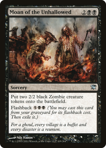 Moan of the Unhallowed (ISD-109)  Foil - Innistrad