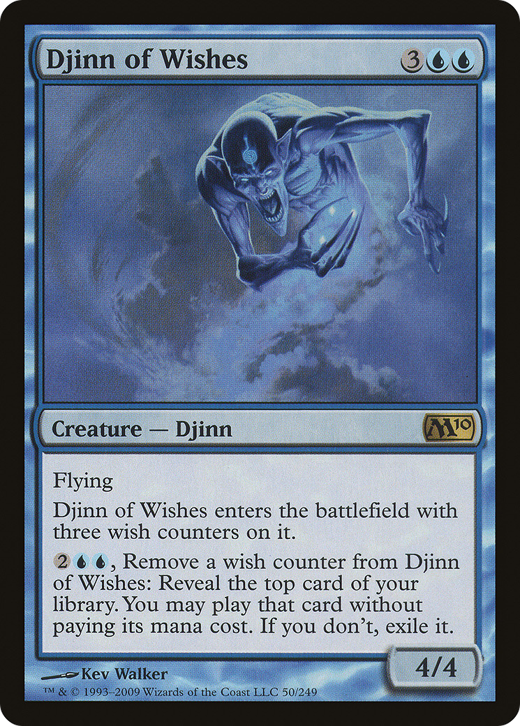 Djinn of Wishes (M10-050)  Foil - Magic 2010