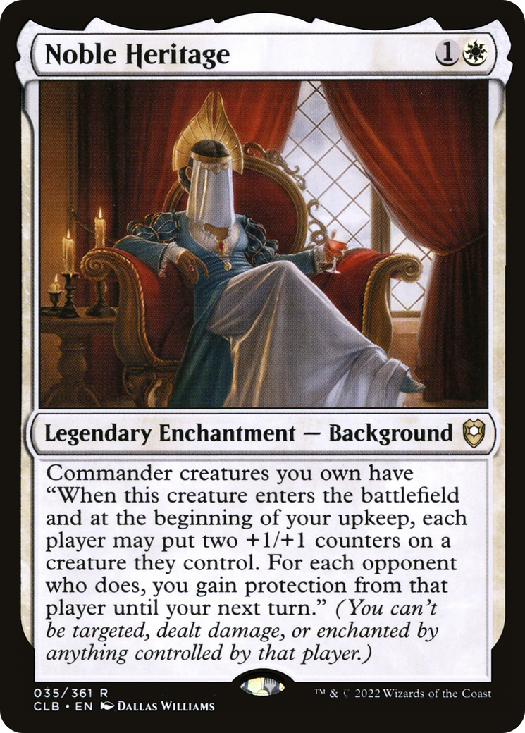 Noble Heritage (CLB-035) - Commander Legends: Battle for Baldur's Gate Foil