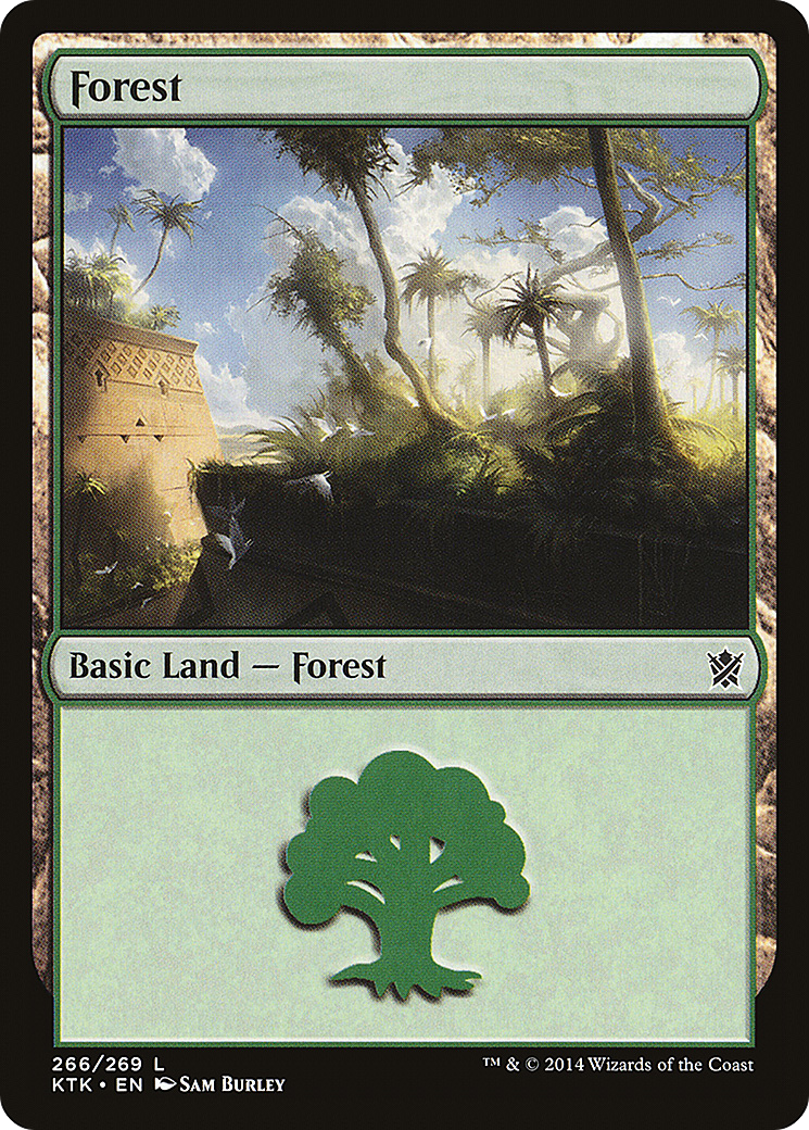 Forest (266) (KTK-266) - Khans of Tarkir Foil