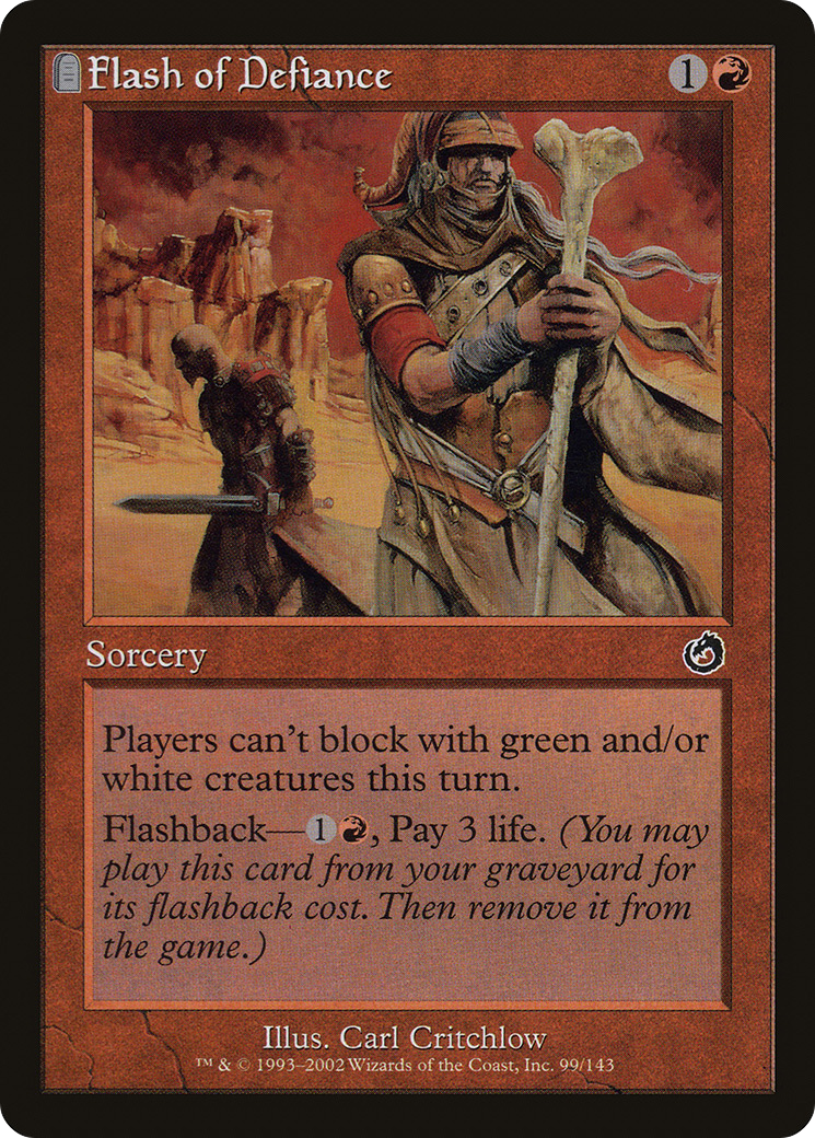 Flash of Defiance (TOR-099)  - Torment: (tombstone)