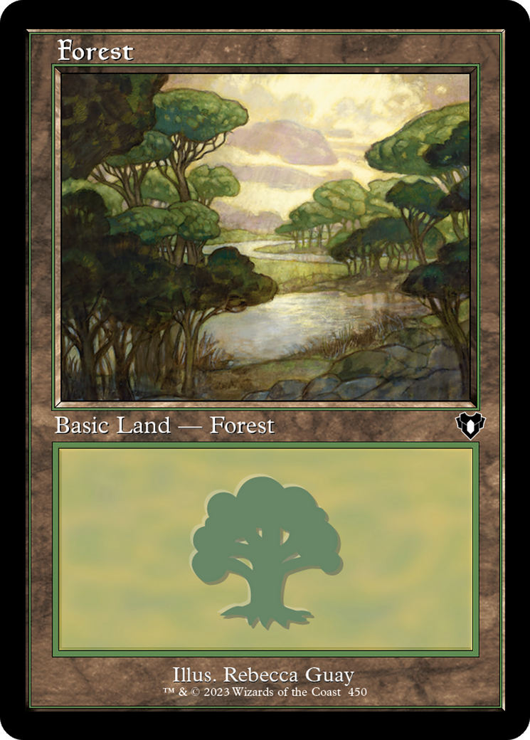 Forest (450) (Retro Frame) (CMM-450)  Foil - Commander Masters