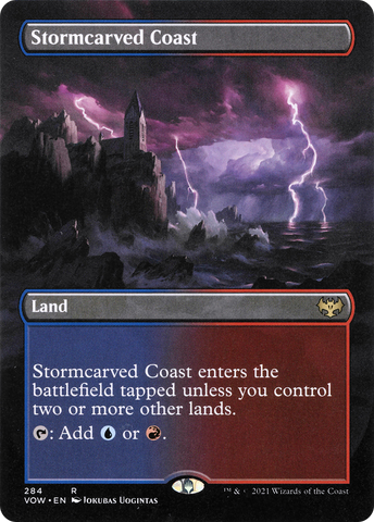 Stormcarved Coast (Borderless) (VOW-284)  - Innistrad: Crimson Vow