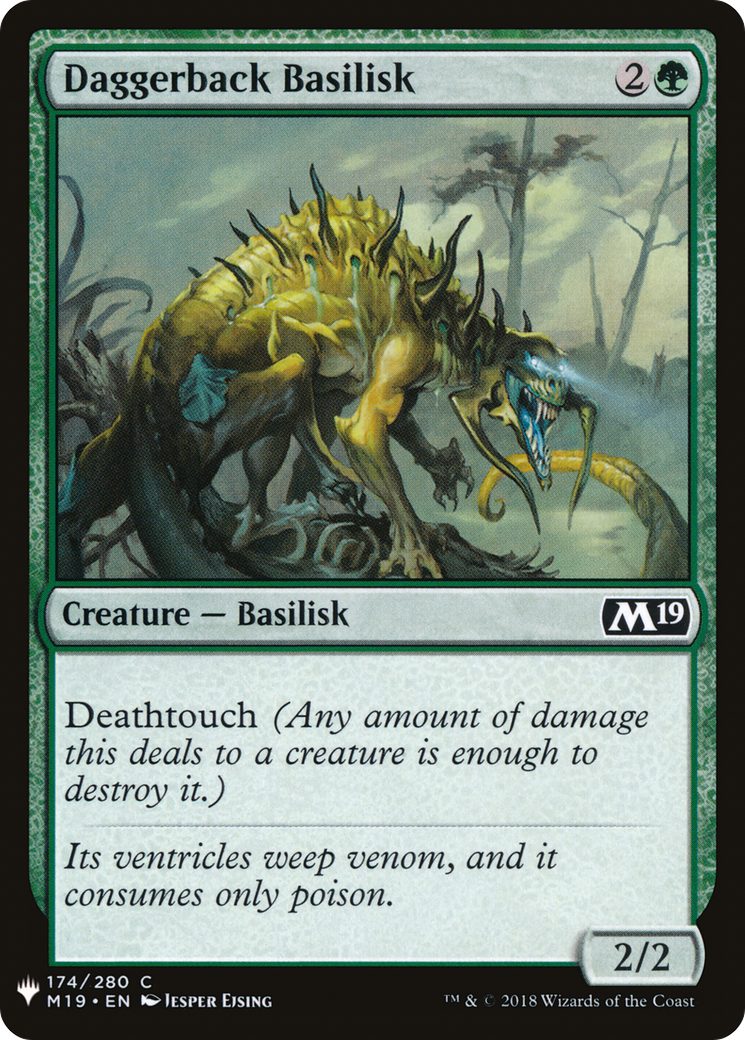Daggerback Basilisk (LIST-174)  - The List