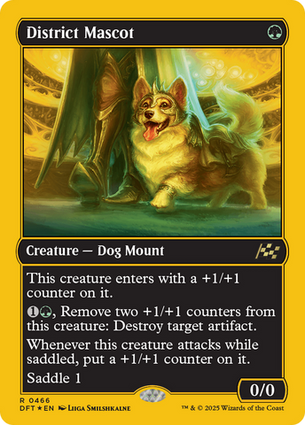 District Mascot (First-Place Foil) (DFT-466)  Foil - Aetherdrift