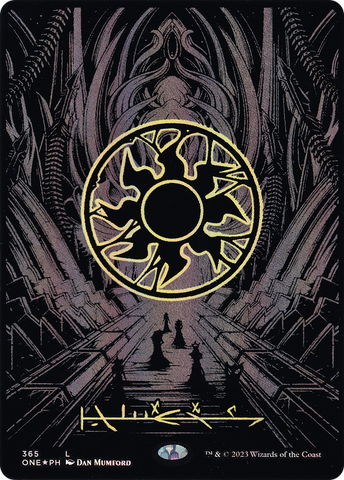 Plains (365) (Oil Slick Raised Foil) [Phyrexia: All Will Be One]