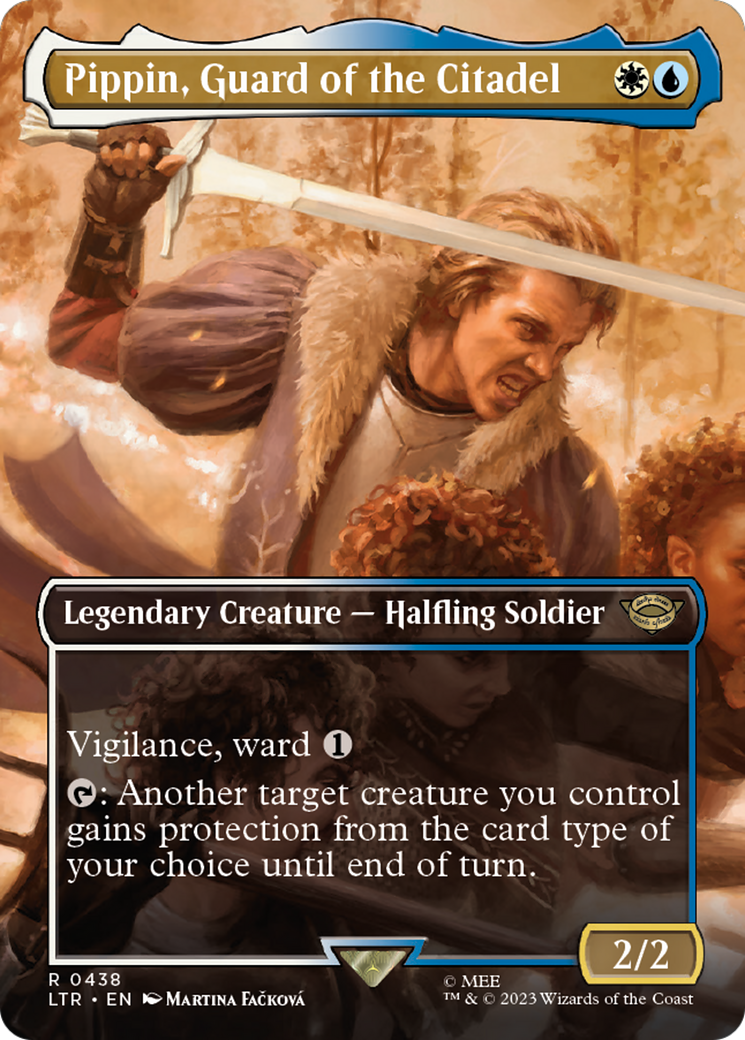 Pippin, Guard of the Citadel (Borderless) (LTR-438)  Foil - The Lord of the Rings: Tales of Middle-earth