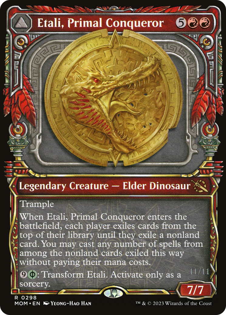Etali, Primal Conqueror (Showcase) (MOM-298)  - March of the Machine: (Showcase)