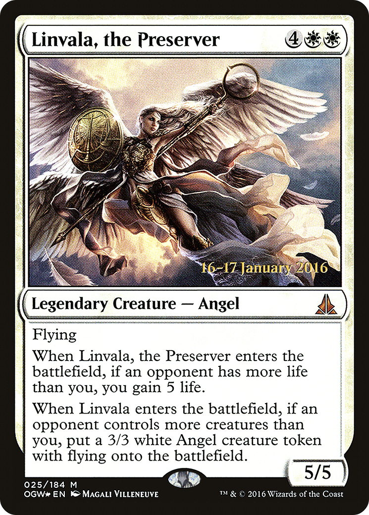 Linvala, the Preserver (PRE-025)  Foil - Oath of the Gatewatch Promos