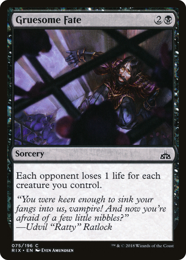 Gruesome Fate (RIX-075)  Foil - Rivals of Ixalan