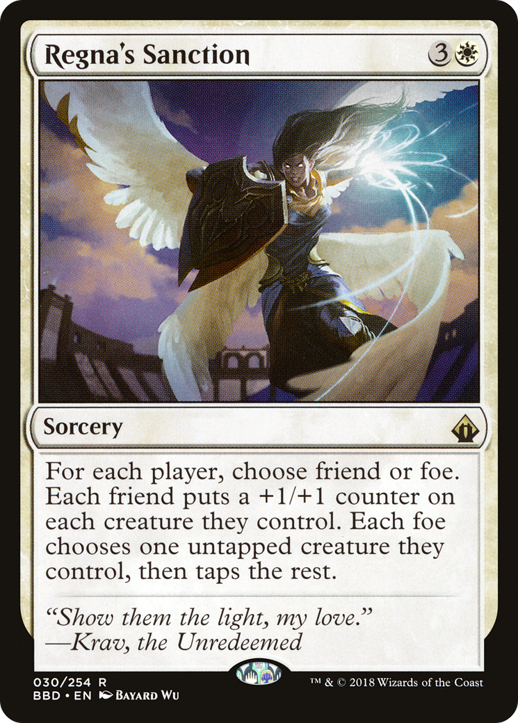 Regna's Sanction (BBD-030)  Foil - Battlebond