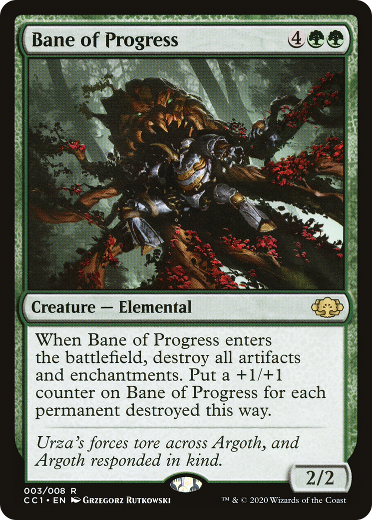 Bane of Progress (CC1-003)  - Commander Collection: Green