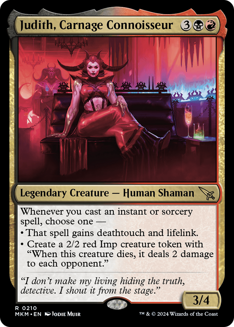 Judith, Carnage Connoisseur (MKM-210)  Foil - Murders at Karlov Manor