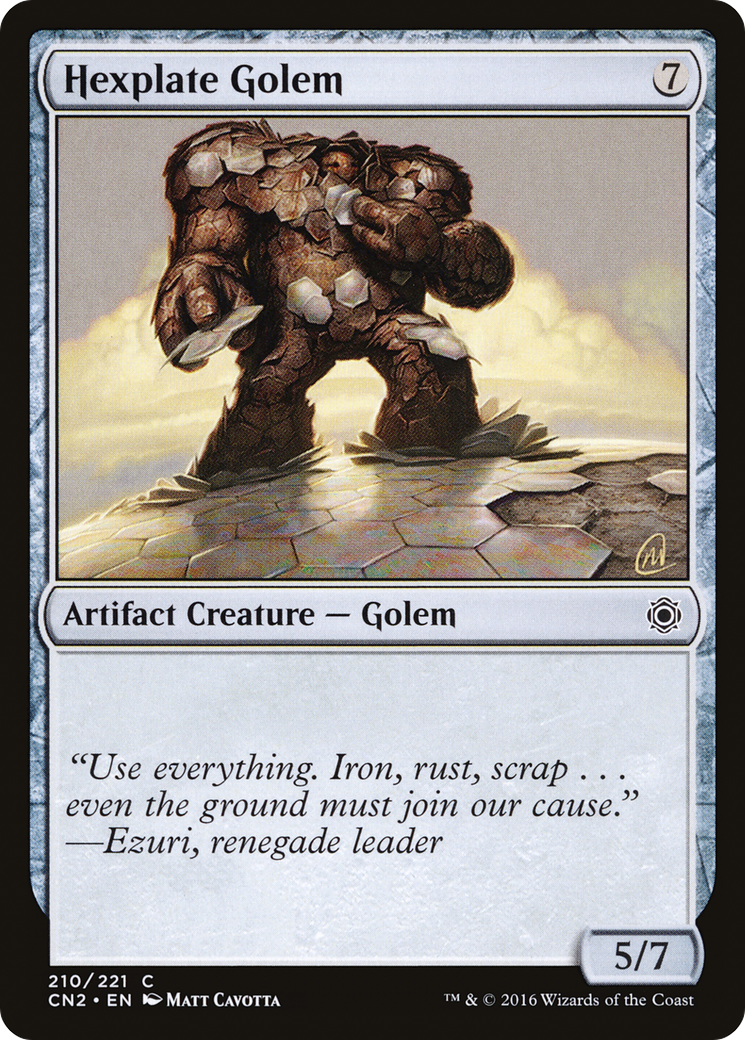Hexplate Golem (CN2-210)  Foil - Conspiracy: Take the Crown