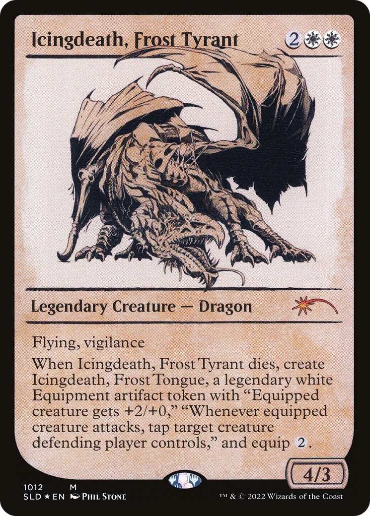 Icingdeath, Frost Tyrant (Showcase) (SLD-1012)  Foil - Secret Lair Drop: (Showcase)