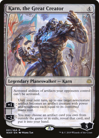 Karn, the Great Creator (WAR-001)  - War of the Spark