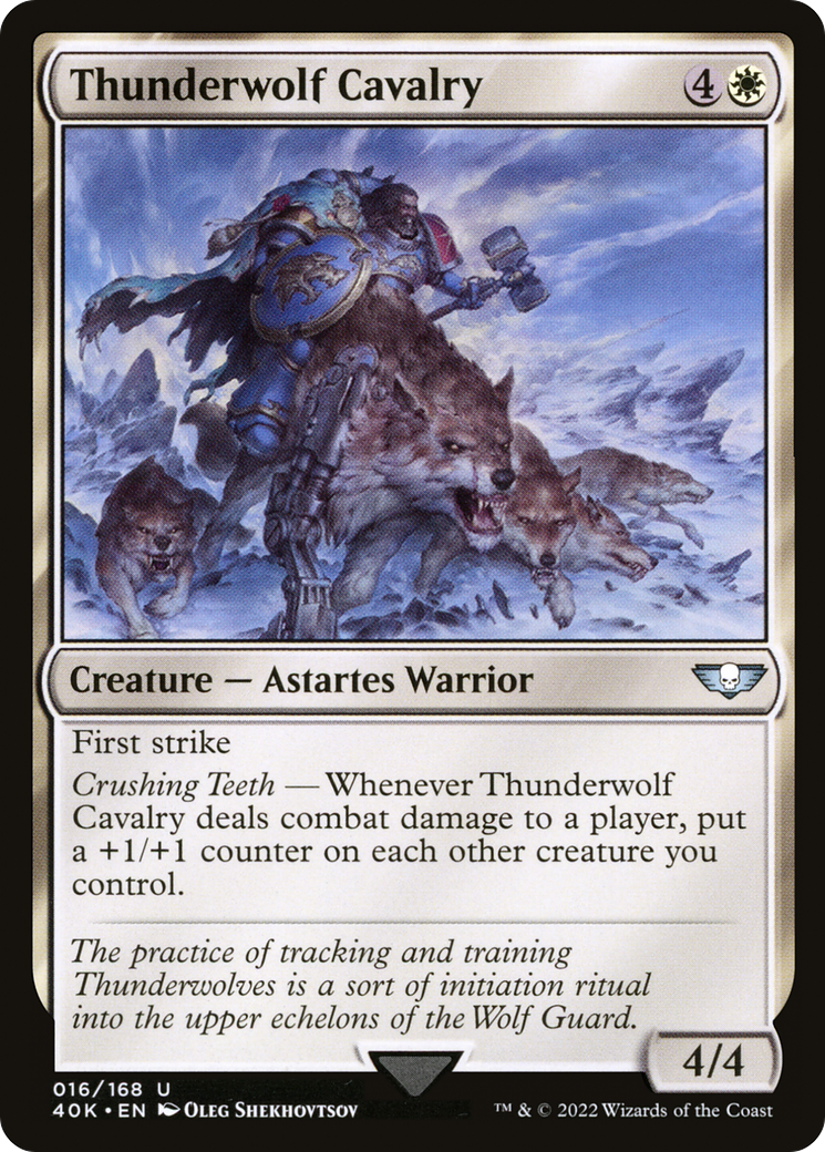 Thunderwolf Cavalry (40K-016)  - Warhammer 40,000 Commander