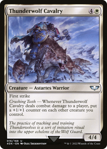 Thunderwolf Cavalry (40K-016)  - Warhammer 40,000 Commander