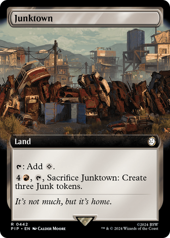 Junktown (Extended Art) (PIP-442) - Fallout: (Extended Art) Foil