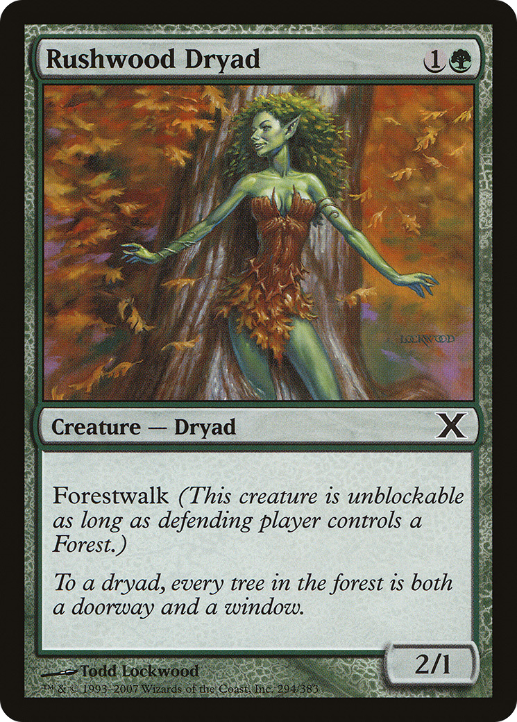 Rushwood Dryad (10E-294)  - Tenth Edition
