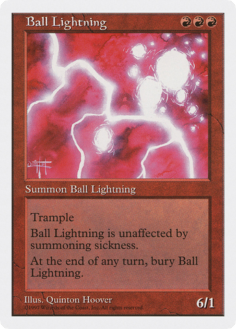 Ball Lightning (5ED-)  - Fifth Edition