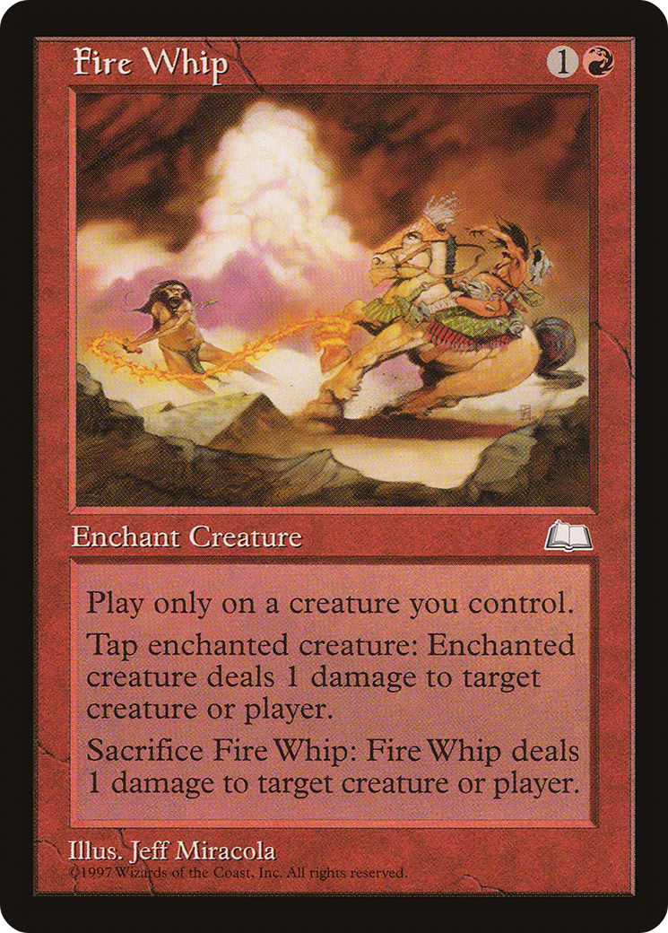 Fire Whip (WTH-)  - Weatherlight