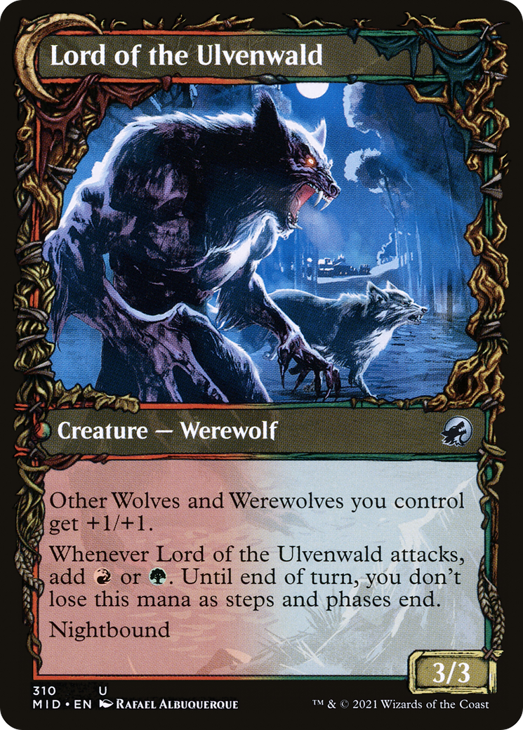 Kessig Naturalist (Showcase) (MID-310)  Foil - Innistrad: Midnight Hunt: (Showcase, Double Faced Transform)