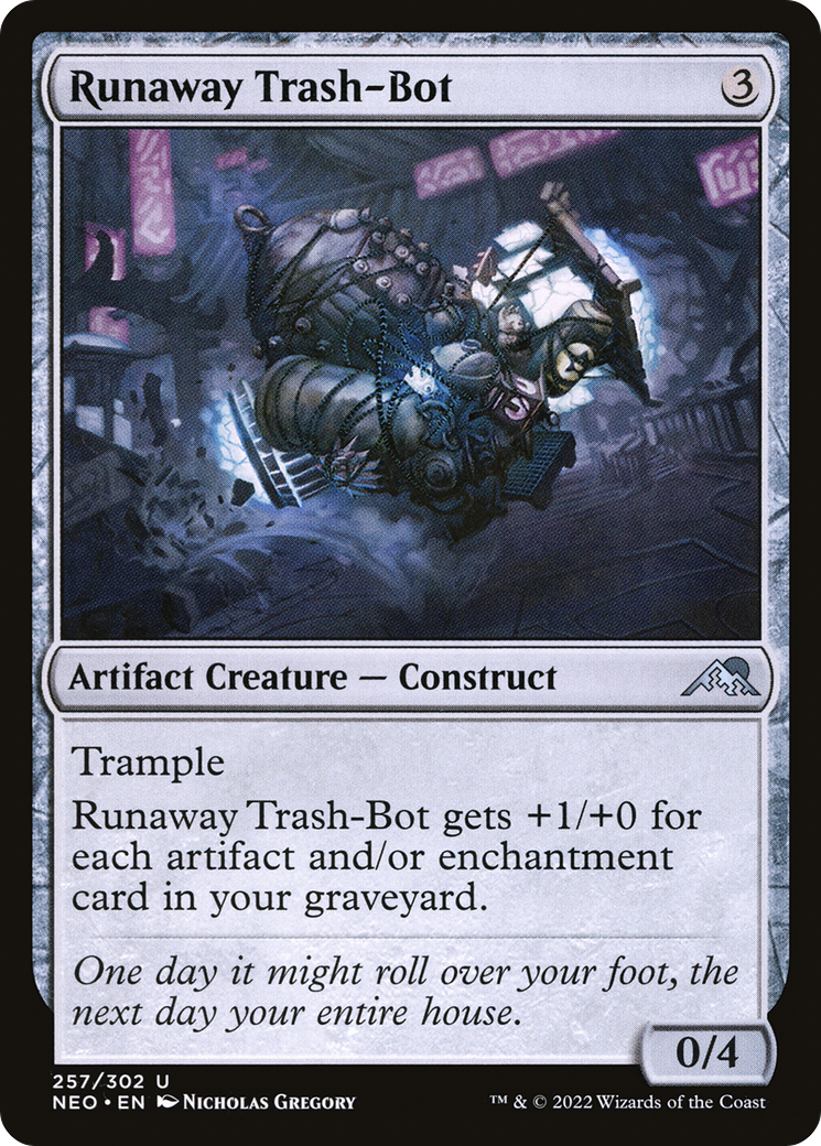 Runaway Trash-Bot (NEO-257)  - Kamigawa: Neon Dynasty
