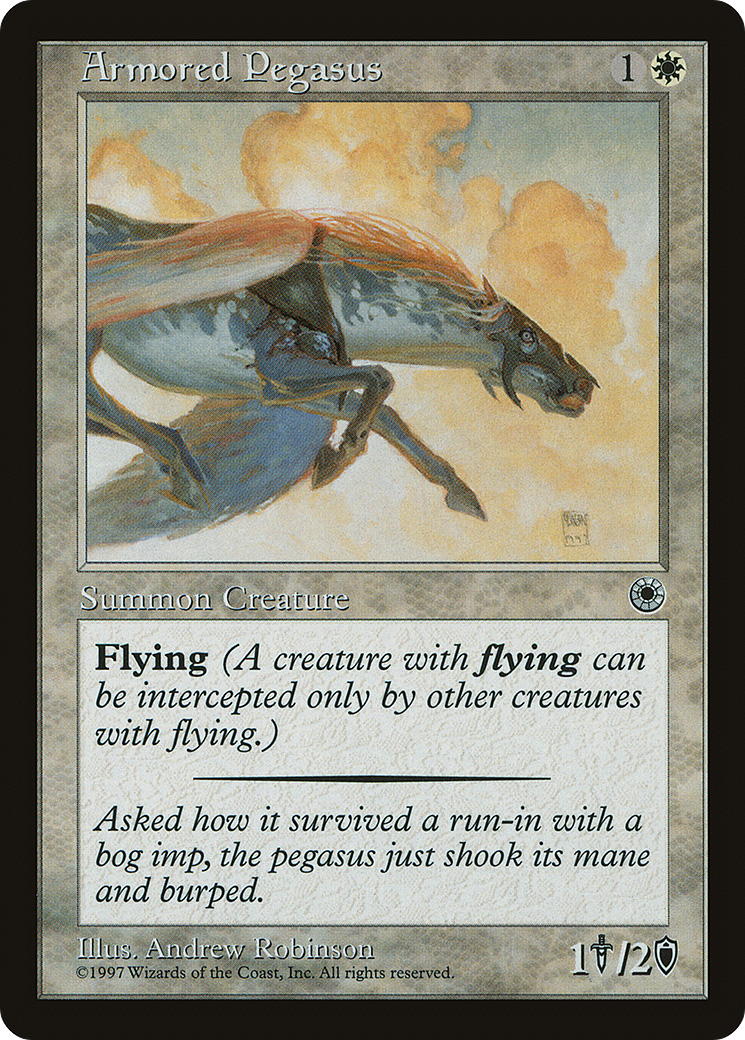 Armored Pegasus (Reminder Text) (POR-)  - Portal