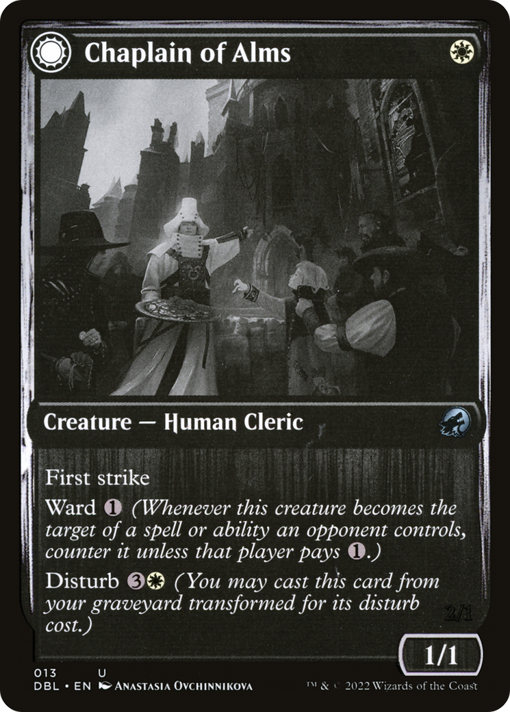 Chaplain of Alms (DBL-013)  - Innistrad: Double Feature: (Double Faced Transform)