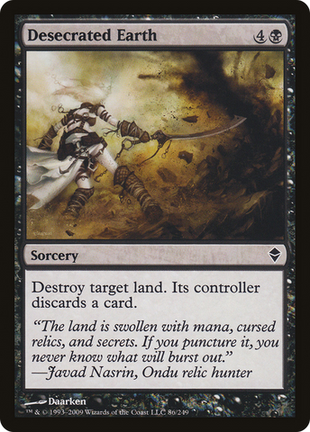 Desecrated Earth (ZEN-086) - Zendikar Foil