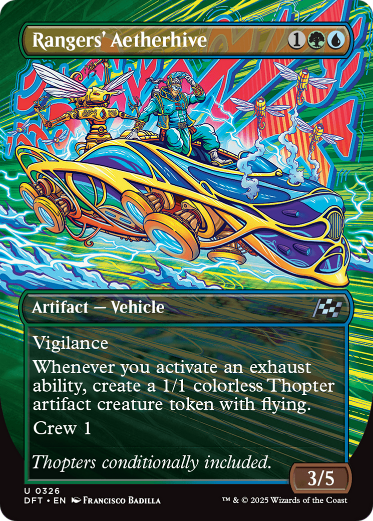 Rangers' Aetherhive (Borderless) (DFT-326) - Aetherdrift (Borderless) Foil