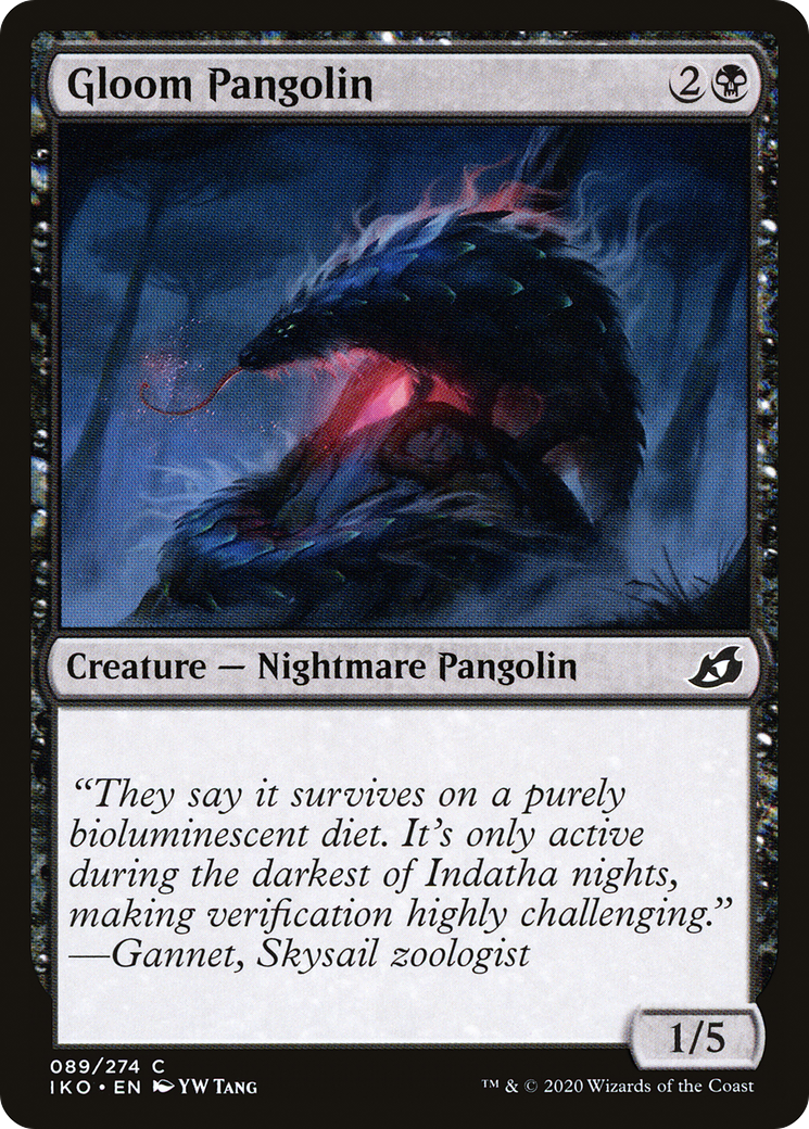 Gloom Pangolin (IKO-089)  Foil - Ikoria: Lair of Behemoths