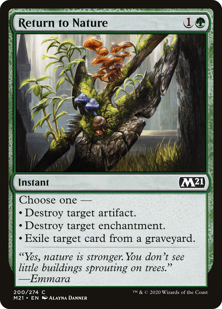 Return to Nature (M21-200)  Foil - Core Set 2021