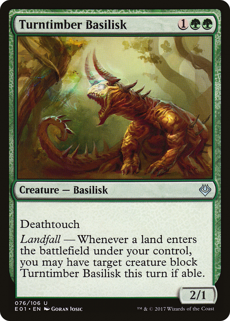 Turntimber Basilisk (AC2-076)  - Archenemy: Nicol Bolas