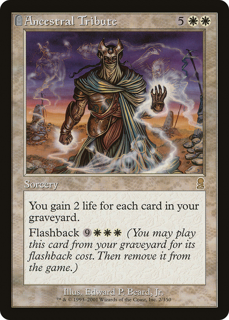 Ancestral Tribute (ODY-002)  Foil - Odyssey: (tombstone)
