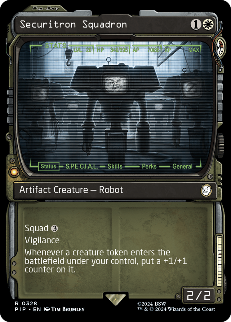 Securitron Squadron (Showcase) (PIP-328) - Fallout: (Showcase) Foil