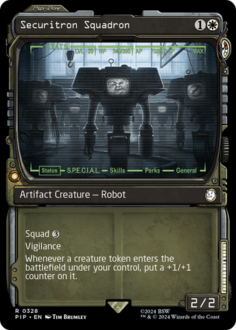 Securitron Squadron (Showcase) (PIP-328) - Fallout: (Showcase) Foil