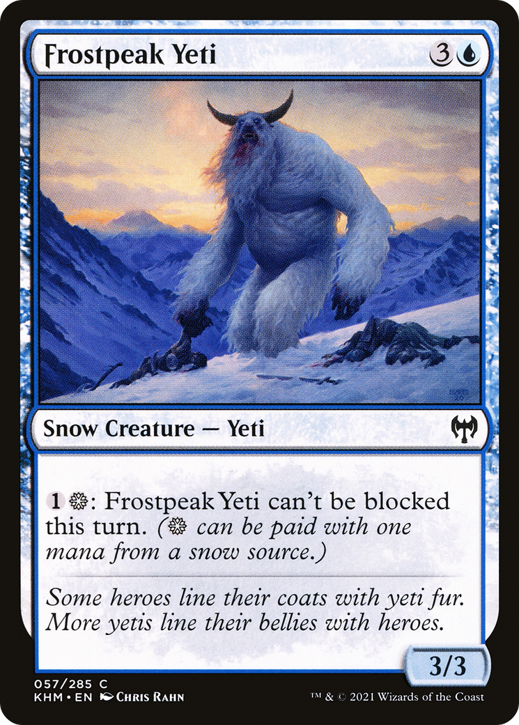 Frostpeak Yeti (KHM-057)  Foil - Kaldheim