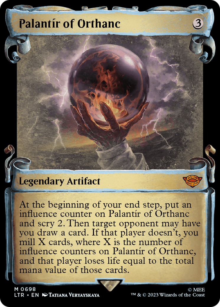 Palantir of Orthanc (Showcase Scrolls) (LTR-698)  Foil - The Lord of the Rings: Tales of Middle-earth: (Showcase)