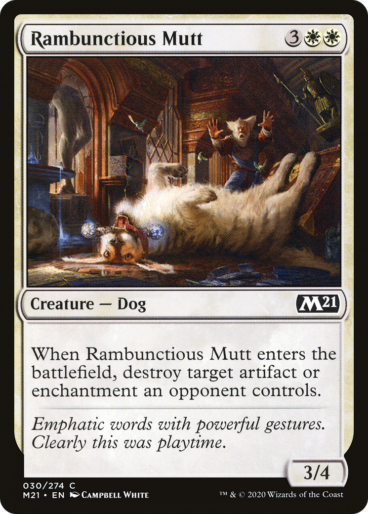 Rambunctious Mutt (M21-030)  Foil - Core Set 2021