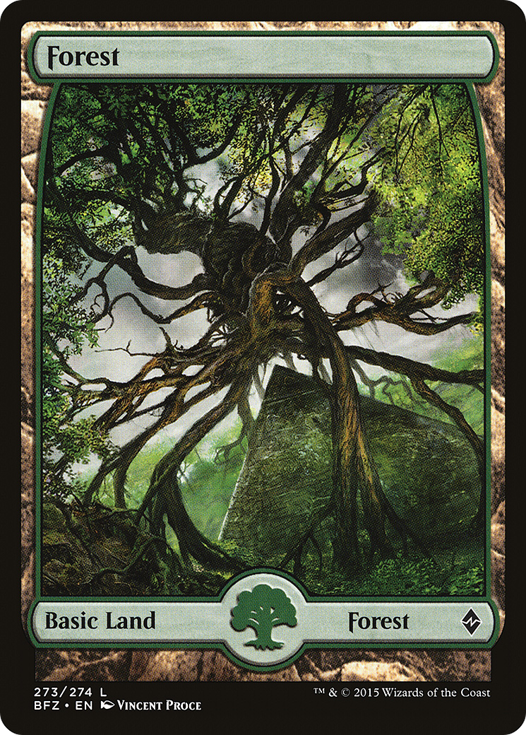 Forest (273) - Full Art (BFZ-273)  Foil - Battle for Zendikar