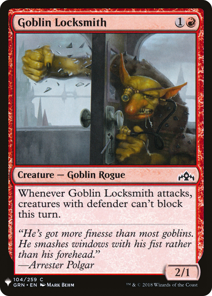Goblin Locksmith (LIST-GRN-104)  - The List