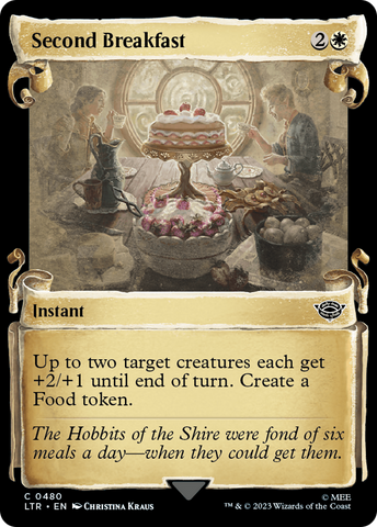 Second Breakfast (Showcase Scrolls) (LTR-480) - The Lord of the Rings: Tales of Middle-earth: (Showcase) Foil