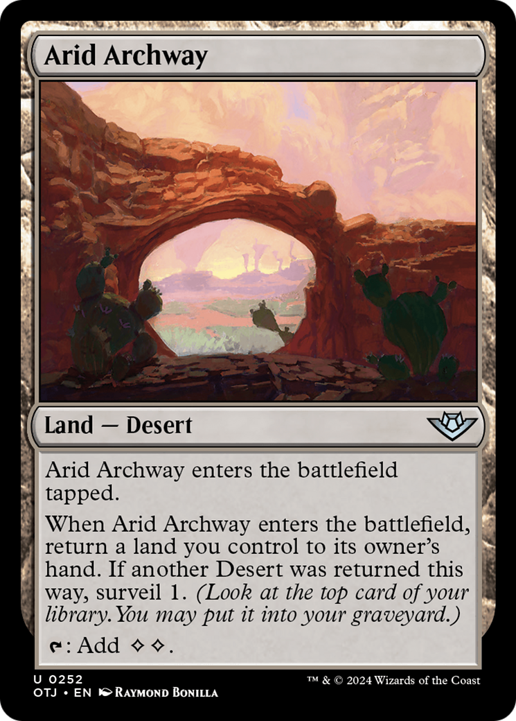 Arid Archway (OTJ-252)  - Outlaws of Thunder Junction